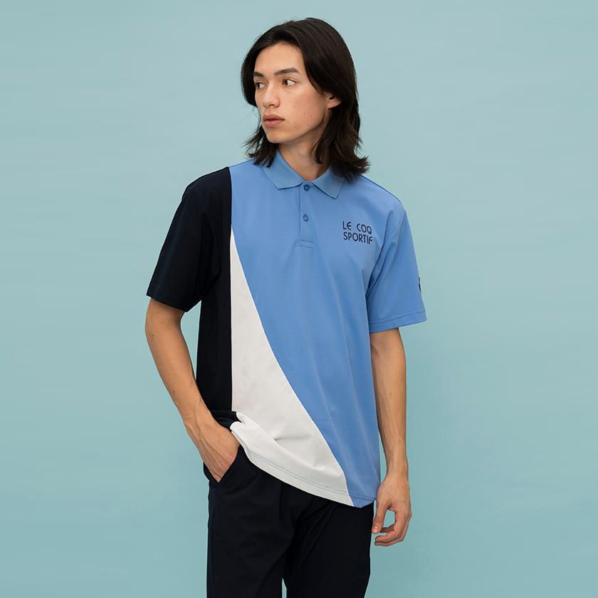 Áo polo thể thao nam Le Coq Sportif QMMXJA41V-BL co giãn linh hoạt