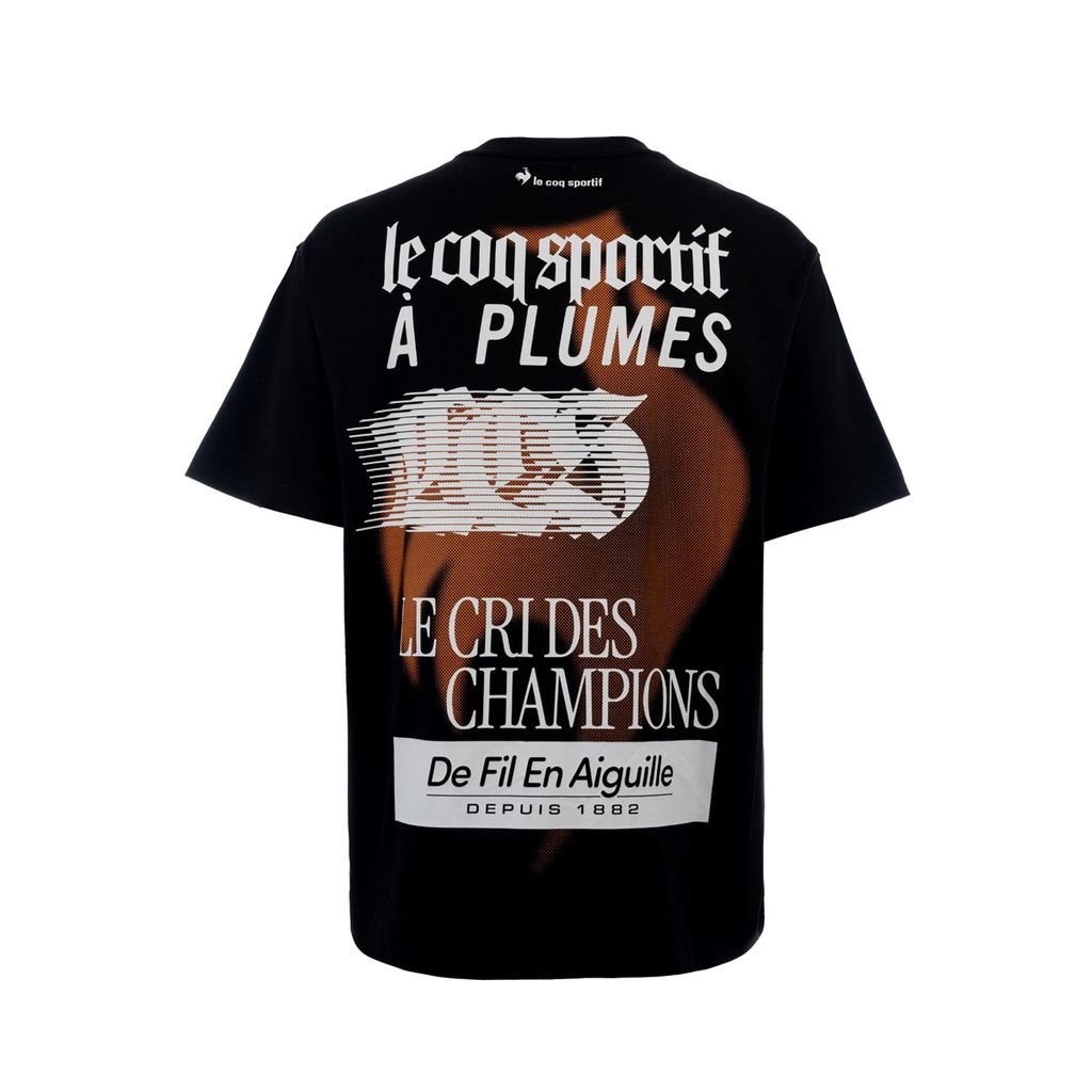 Áo T-shirt le coq sportif Nam QQ123LRS23-BLK0