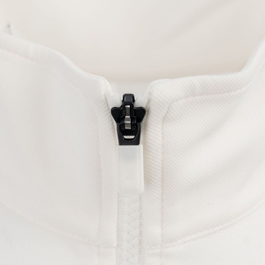 Áo khoác nỉ trắng nam Le Coq Sportif QQ123LFT22-WHT0 thoáng khí, khô nhanh