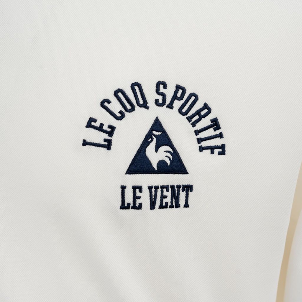 Áo khoác nam Le Coq Sportif QQ123LFT22-WHT0 phom rộng, logo tam giác nổi bật