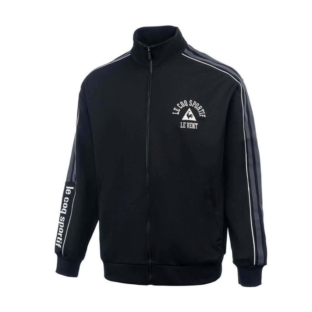 Áo khoác nỉ nam Le Coq Sportif QQ123LFT22-BLK0 đen phong cách thể thao hiện đại
