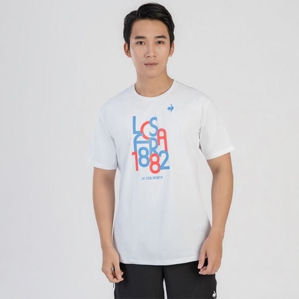  Áo T-Shirt le coq sportif nam - QTMXJA05V-WH 