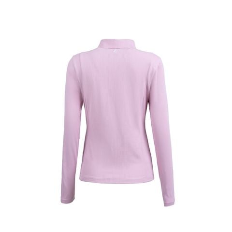 Áo dài tay có cổ le coq golf Nữ GP322LTL81-PNK0