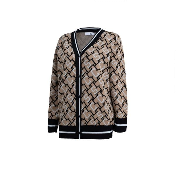 Áo cardigan le coq golf Nữ LG4FSTR0LV-BG00