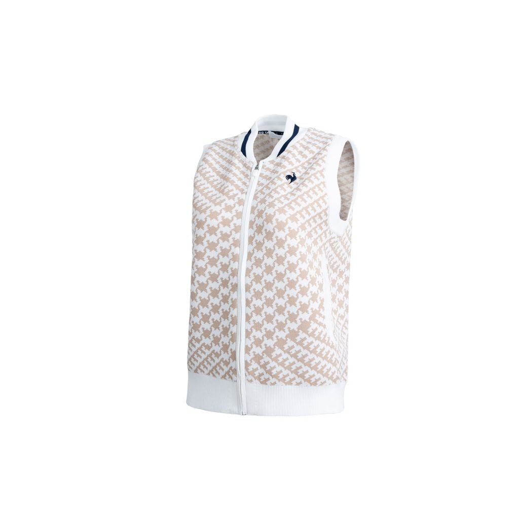 Áo len gile khóa kéo le coq golf Nữ LG4FVE50LV-BG00