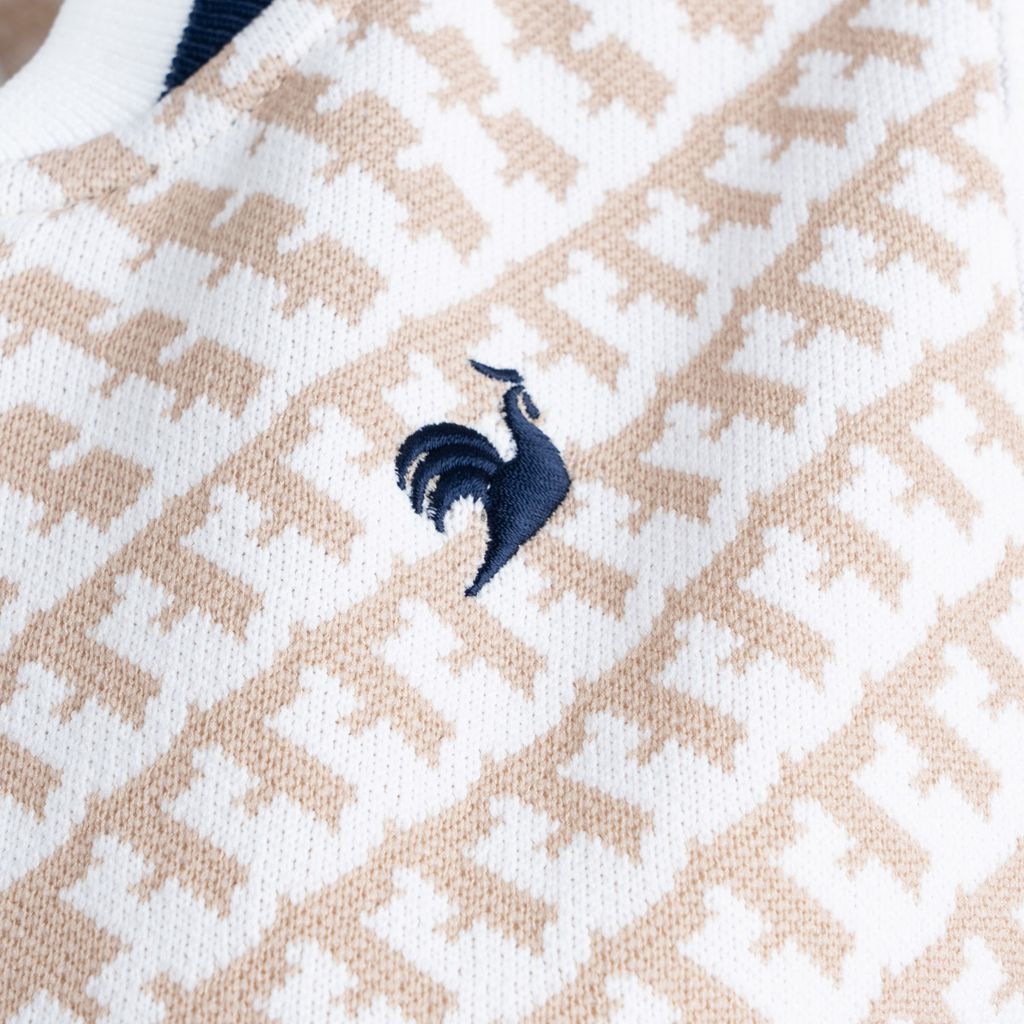 Áo len gile khóa kéo le coq golf Nữ LG4FVE50LV-BG00