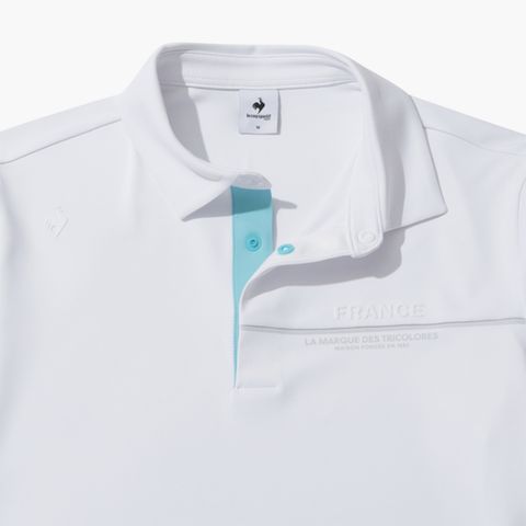 Áo dài tay có cổ le coq golf Nam - GO121MTL11-WHTE
