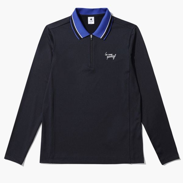  Áo dài tay có cổ le coq golf Nam - GO121MTL23-BLCK 