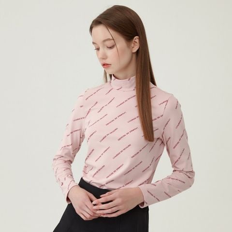 Áo cổ cao nữ hồng dễ phối đồ, ứng dụng từ golf đến đời sống thường ngày