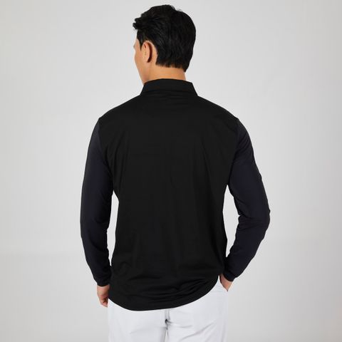 Áo dài tay có cổ le coq golf Nam GP121MTL34-BLCK
