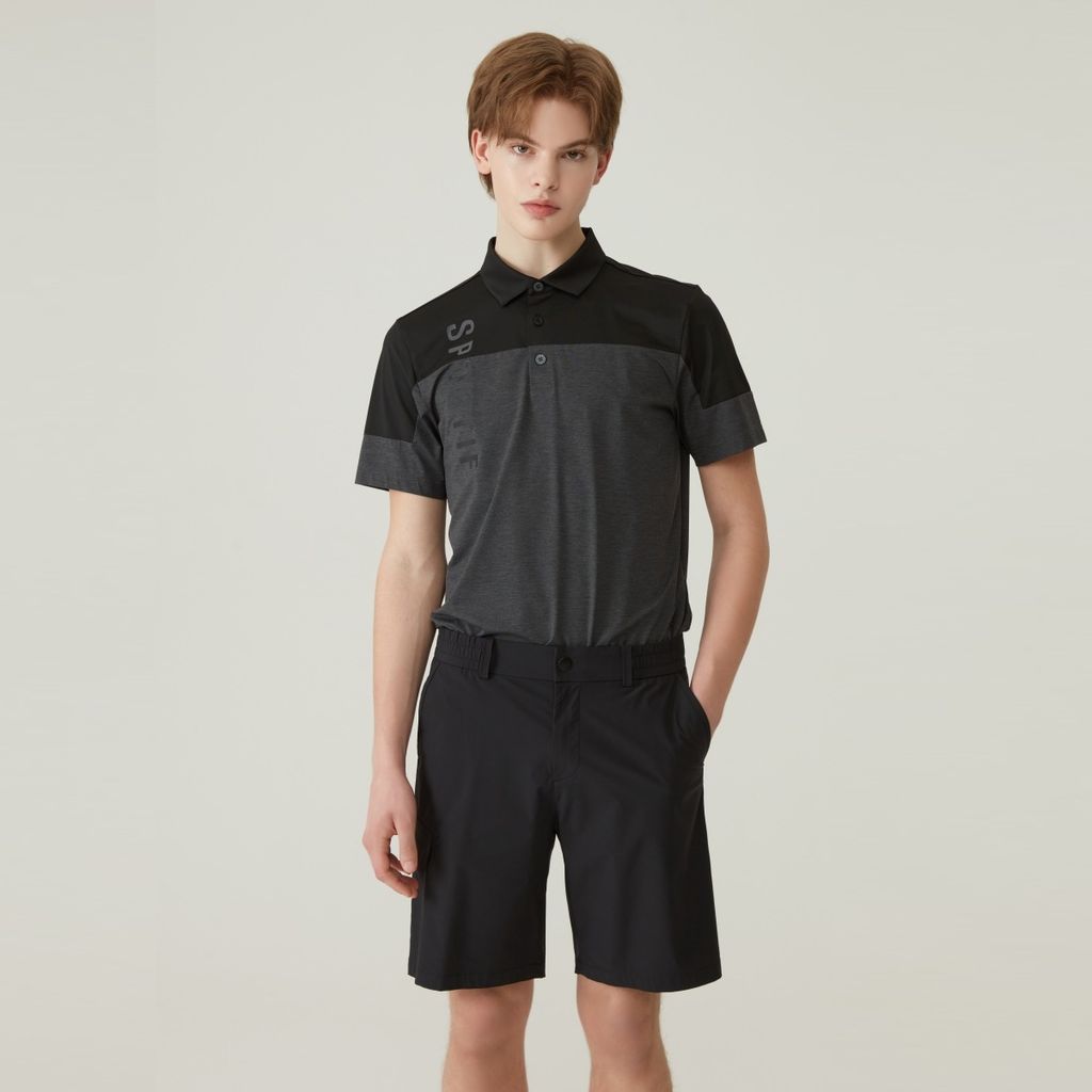 Áo polo nam GP121MTS32-DMGR phong cách cá tính chất liệu cao cấp thoáng mát