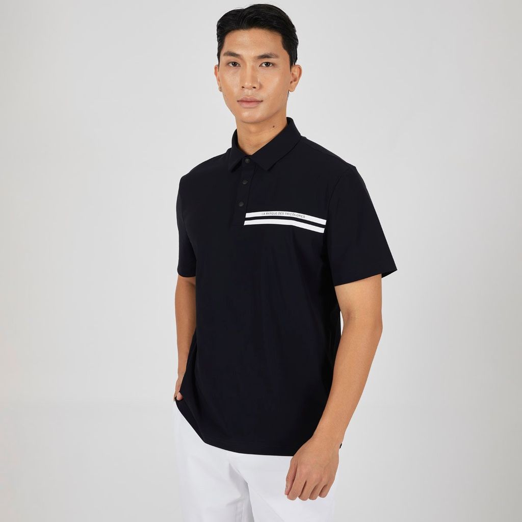 Áo Polo le coq golf nam GP121MTS33-BLCK