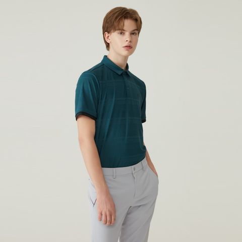 Áo Polo le coq golf nam - GP121MTS34-DGRN