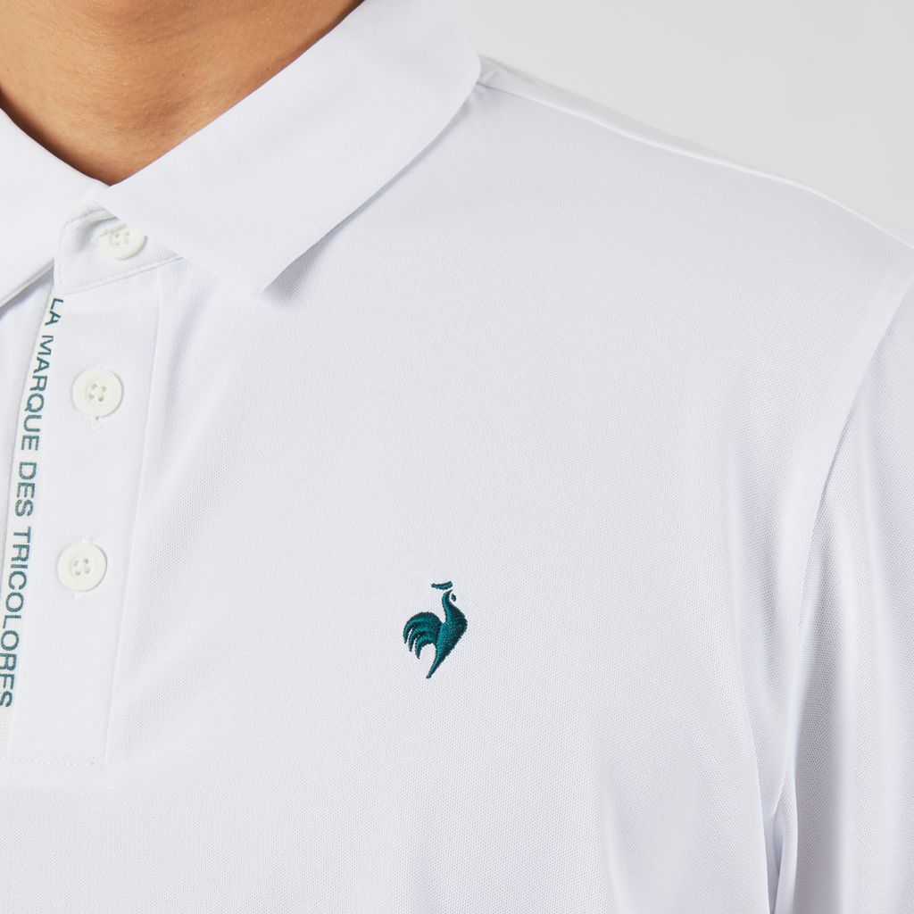 Áo Polo le coq golf nam GP121MTS35-WHTE