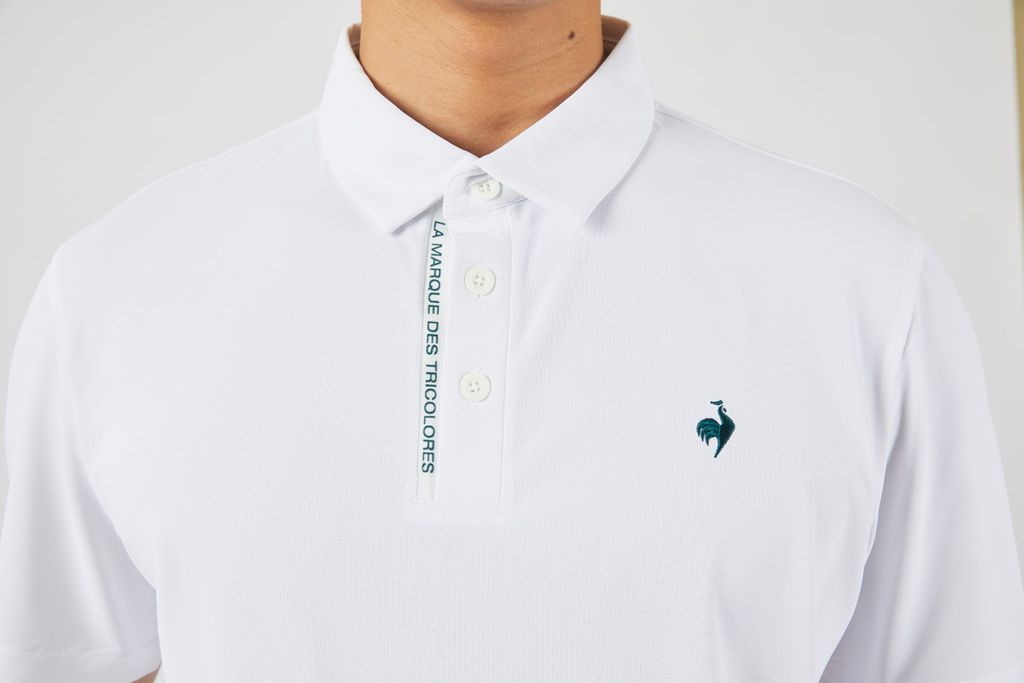 Áo Polo le coq golf nam GP121MTS35-WHTE
