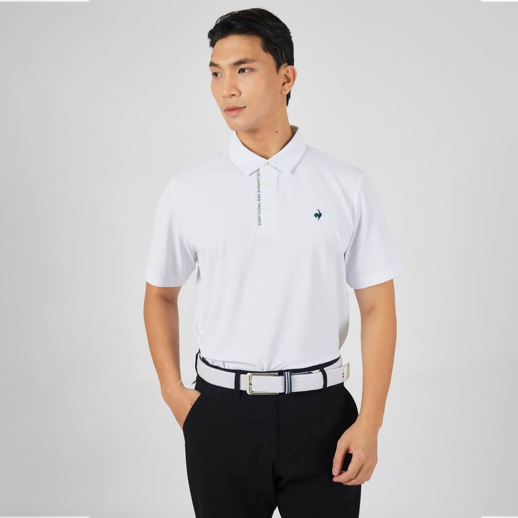 Áo Polo le coq golf nam GP121MTS35-WHTE