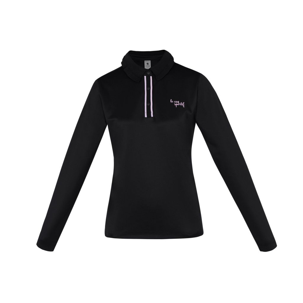 Áo dài tay nữ Le Coq Golf GP122LTL12-BLCK chất liệu co giãn thoải mái