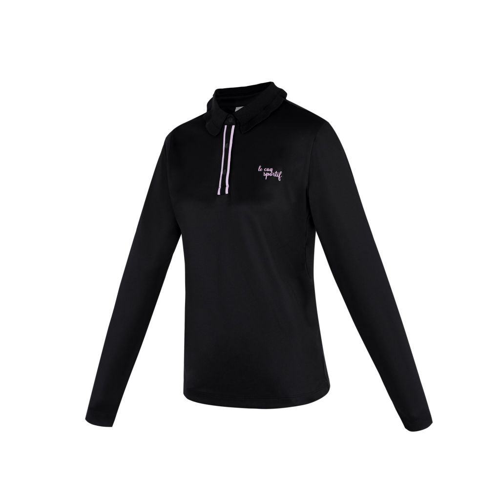 Áo dài tay Le Coq Sportif nữ màu đen phối chi tiết nổi bật