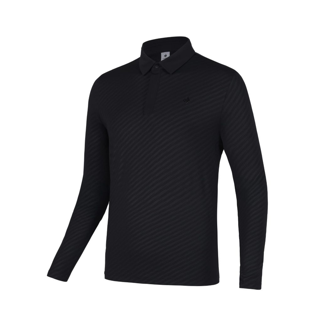 Áo dài tay có cổ le coq golf Nam GP321MTL81-BLCK