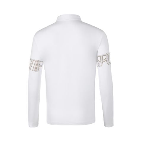 Áo dài tay có cổ le coq golf Nam GP321MTL93-WHTE