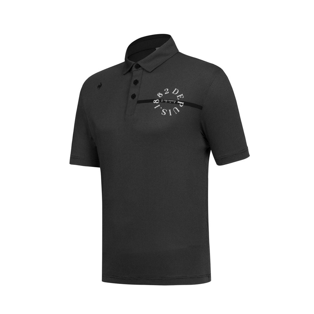 Áo Polo le coq golf Nam GQ121MTS21-BLCK