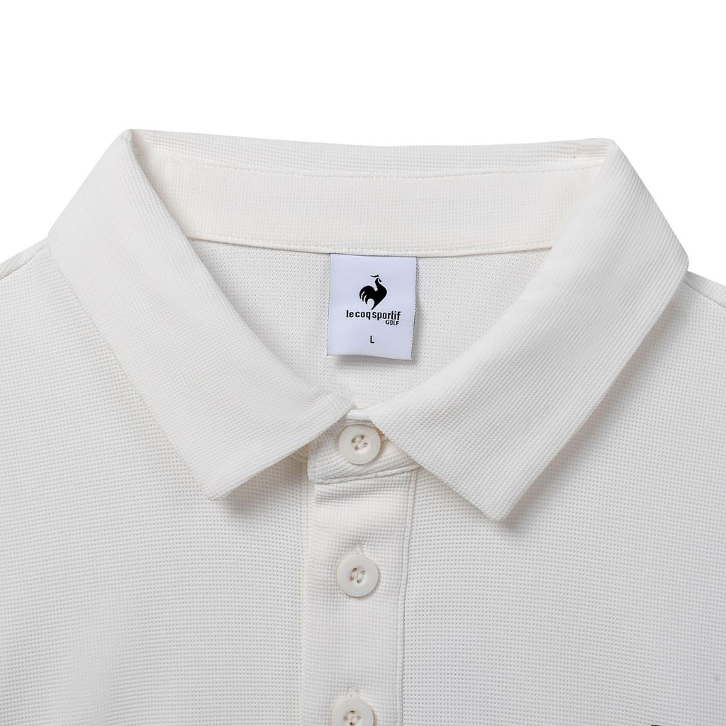 Áo Polo le coq golf Nam GQ121MTS21-WHTE