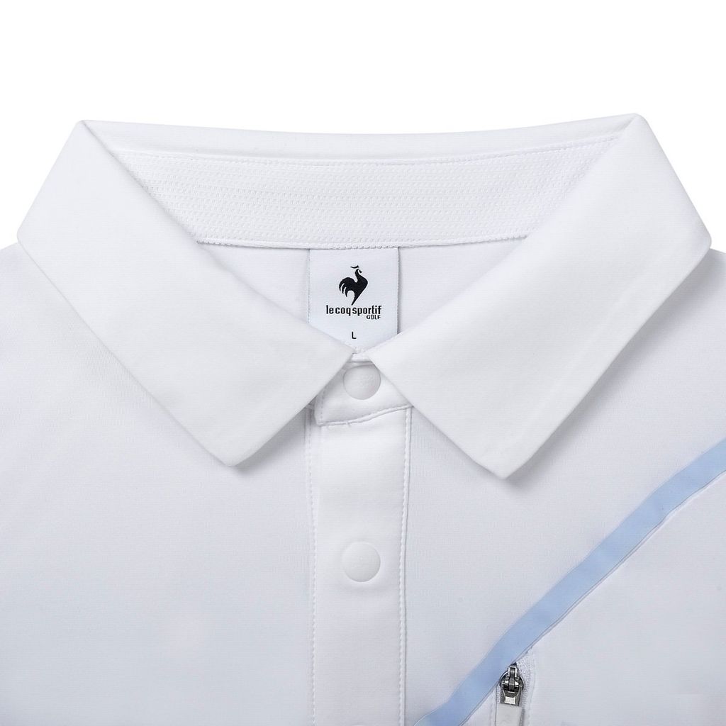 Áo Polo le coq golf Nam GQ121MTS32-WHTE