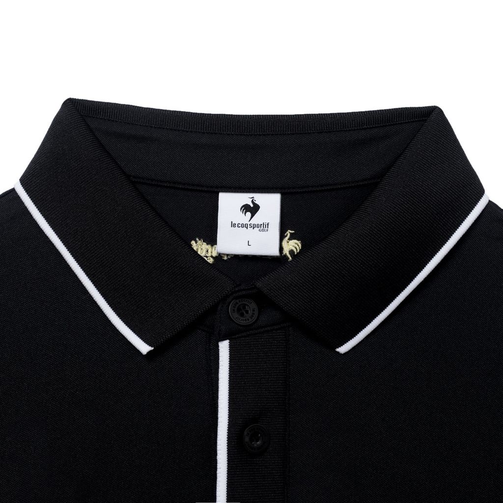 Áo Polo le coq golf Nam GQ121MTS35-BLCK