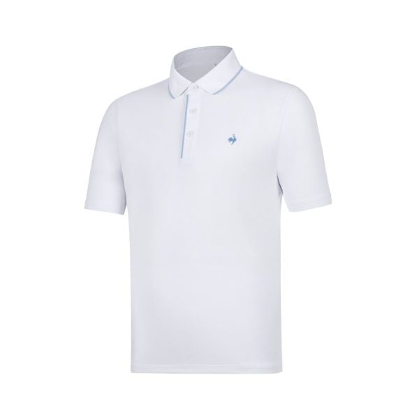  Áo Polo le coq golf Nam GQ121MTS35-WHTE 