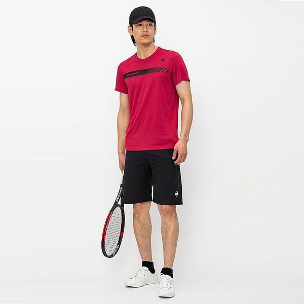  Áo T-Shirt le coq sportif nam - QTMWJA05V-RD 