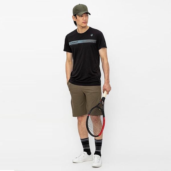 Áo T-Shirt le coq sportif nam - QTMWJA05V-BK 