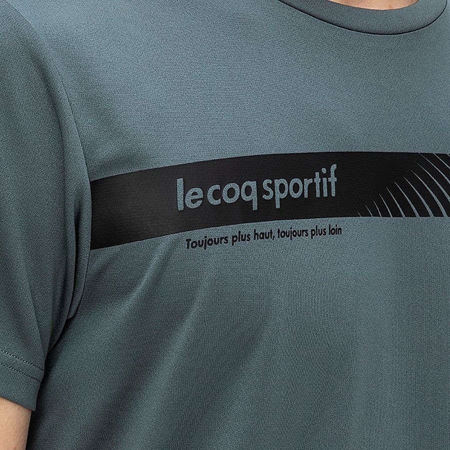 Áo T-Shirt le coq sportif nam - QTMWJA05V-BL