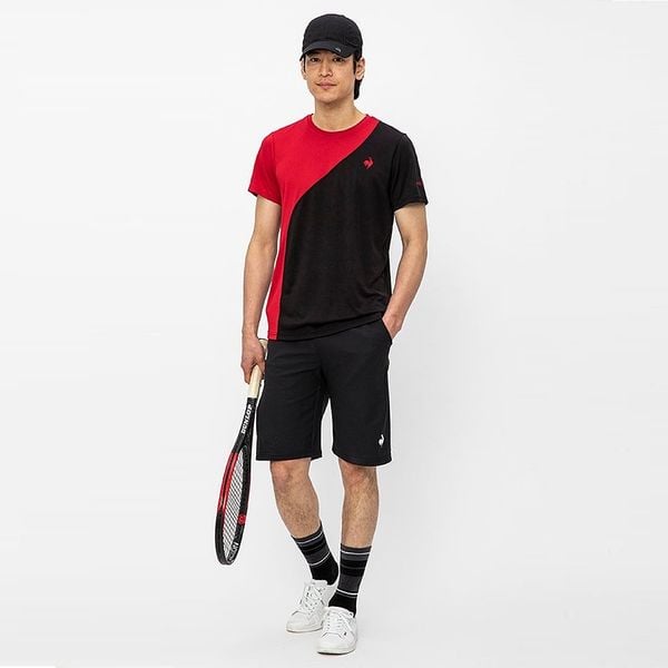 Áo T-Shirt le coq sportif nam - QTMWJA03V-BK 