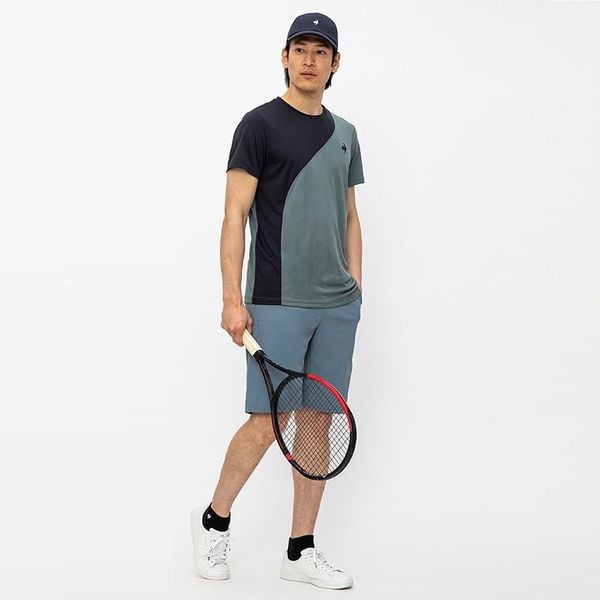  Áo T-Shirt le coq sportif nam - QTMWJA03V-BL 