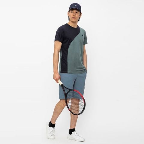 Áo T-Shirt le coq sportif nam - QTMWJA03V-BL