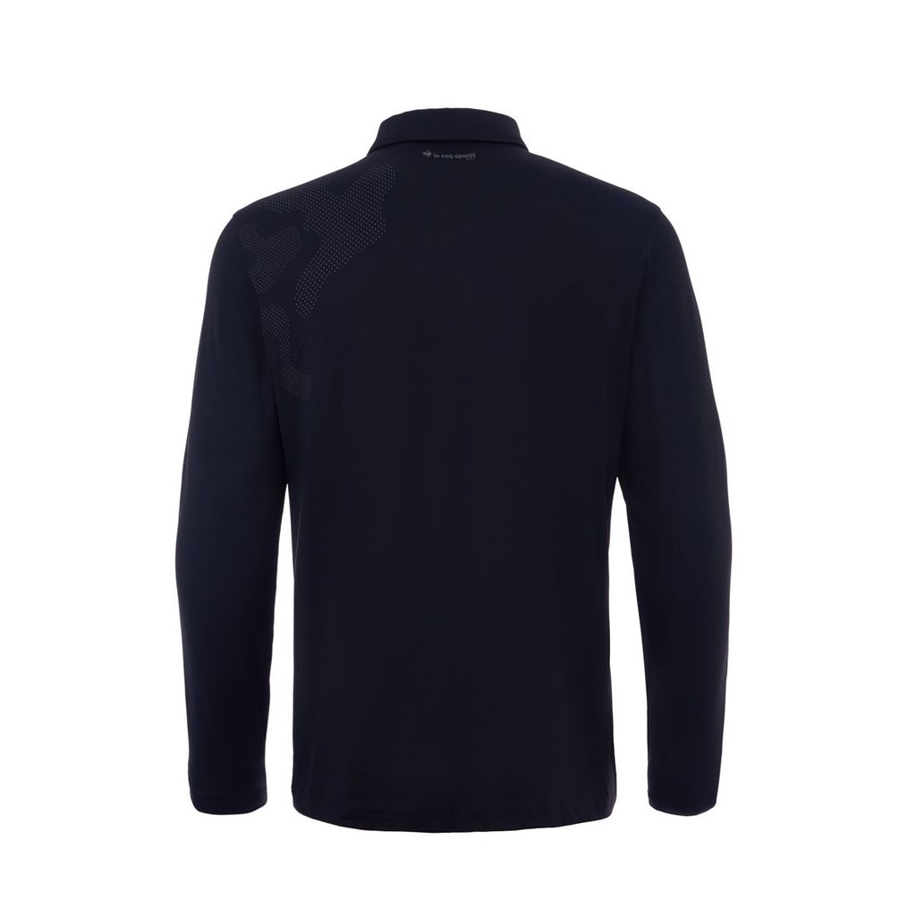 Áo golf nam Le Coq GQ121MTL21-BLCK chất liệu nylon co giãn, thoáng khí
