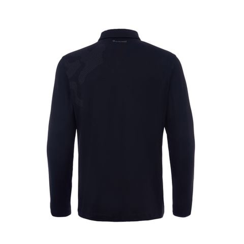 Áo golf nam Le Coq GQ121MTL21-BLCK chất liệu nylon co giãn, thoáng khí