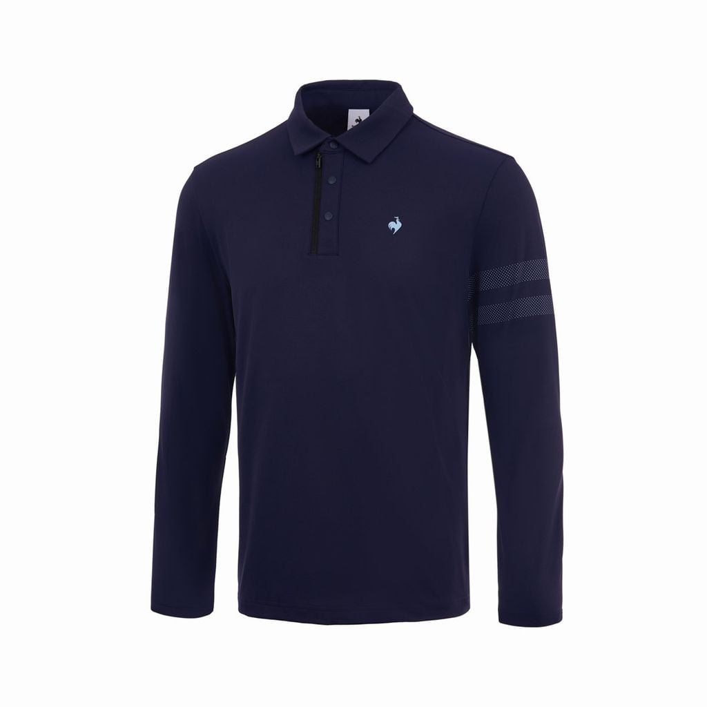 Áo dài tay có cổ le coq golf Nam GQ121MTL12-NBLU