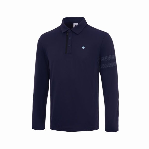 Áo dài tay có cổ le coq golf Nam GQ121MTL12-NBLU