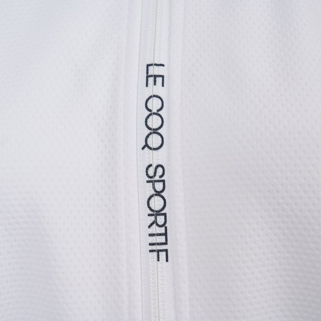 Áo khoác nỉ trắng Le Coq Golf nữ LG5SSW50LV-WH00 tôn dáng, thoáng khí