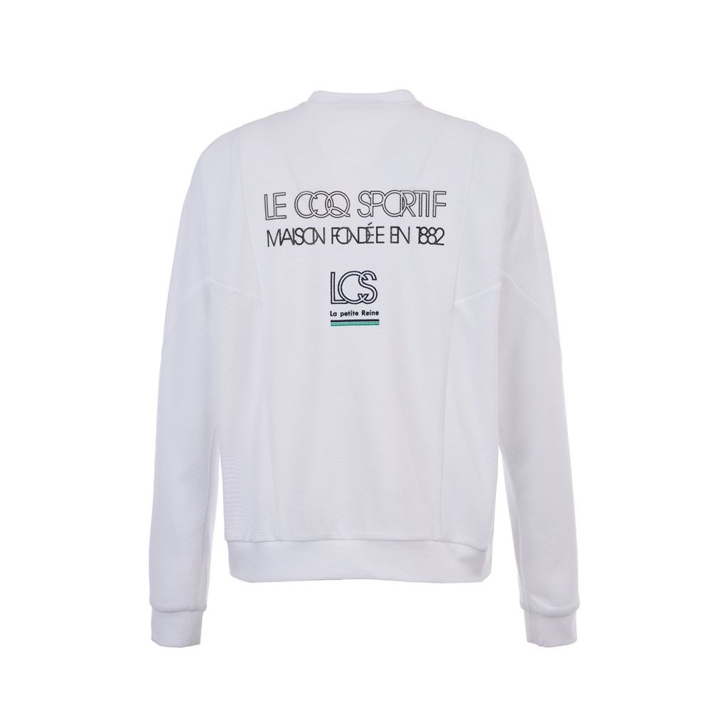 Áo khoác nỉ nữ Le Coq Golf LG5SSW50LV-WH00 co giãn, thấm hút tốt