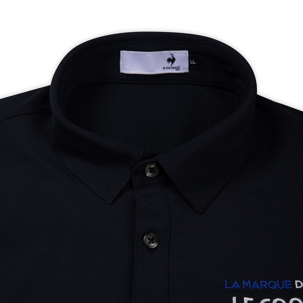 Áo polo golf nam Le Coq Sportif cổ đứng logo thêu, phong cách thể thao sang trọng