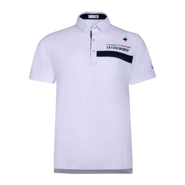 Áo Polo Nam le coq golf LG4FHS02MV-WH00