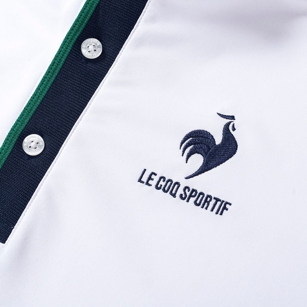 Áo polo golf nam Le Coq Sportif thanh lịch, logo gà trống thêu tinh xảo