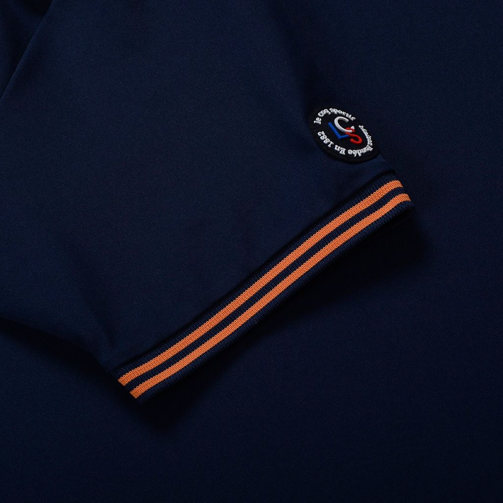 Áo polo nam navy Le Coq Sportif logo gà trống thêu nổi bật, dễ phối đồ