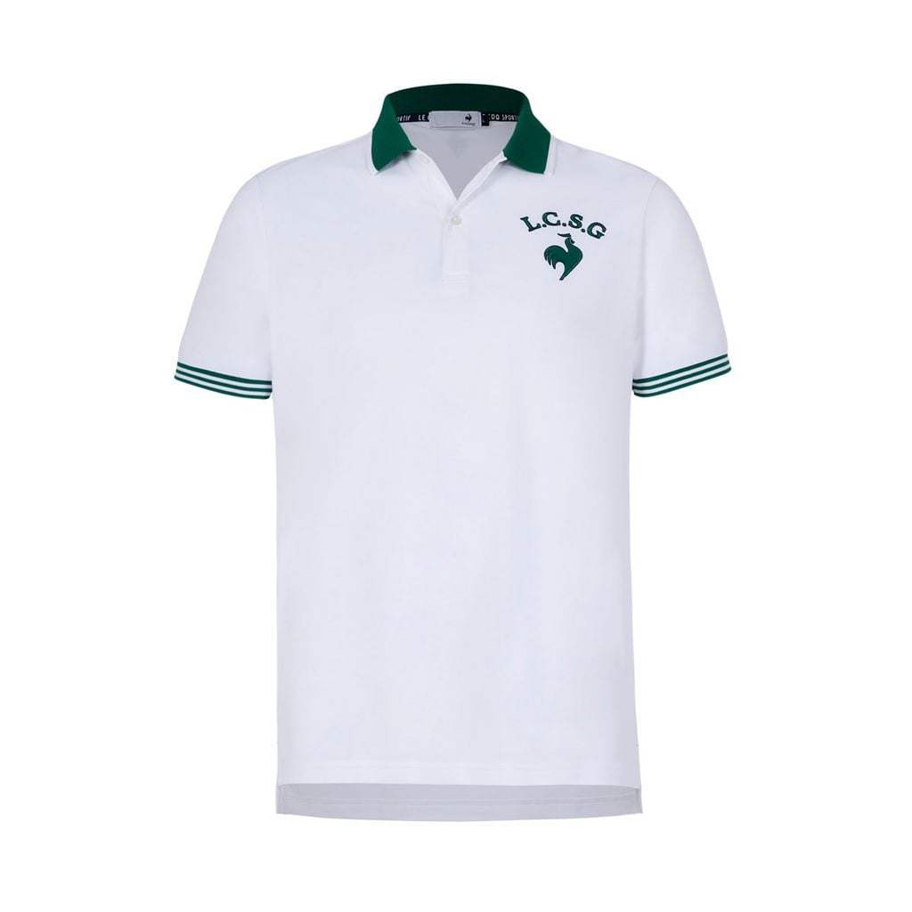 Áo polo golf nam trắng Le Coq Sportif LG4FHS08MV-WH00 thoáng khí co giãn linh hoạt