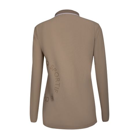 Áo dài tay có cổ le coq golf Nữ LG4FLS00LV-BG00