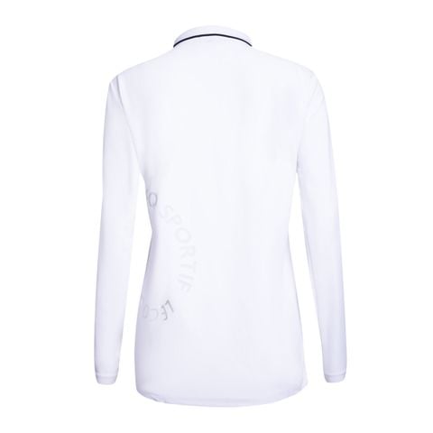 Áo dài tay có cổ le coq golf Nữ LG4FLS00LV-WH00