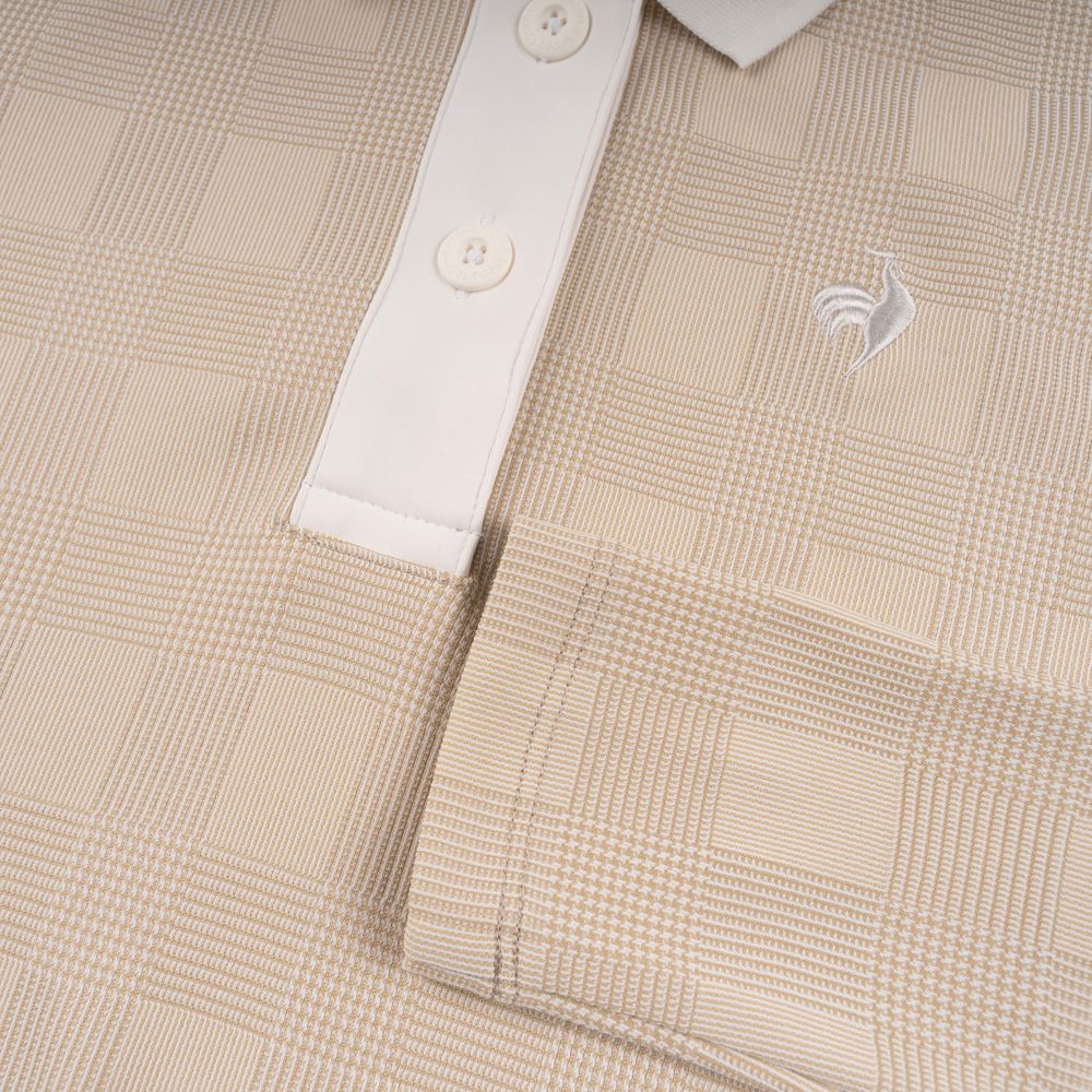 Áo golf nữ Le Coq Sportif cổ rib thanh lịch, chống nắng UPF50+.