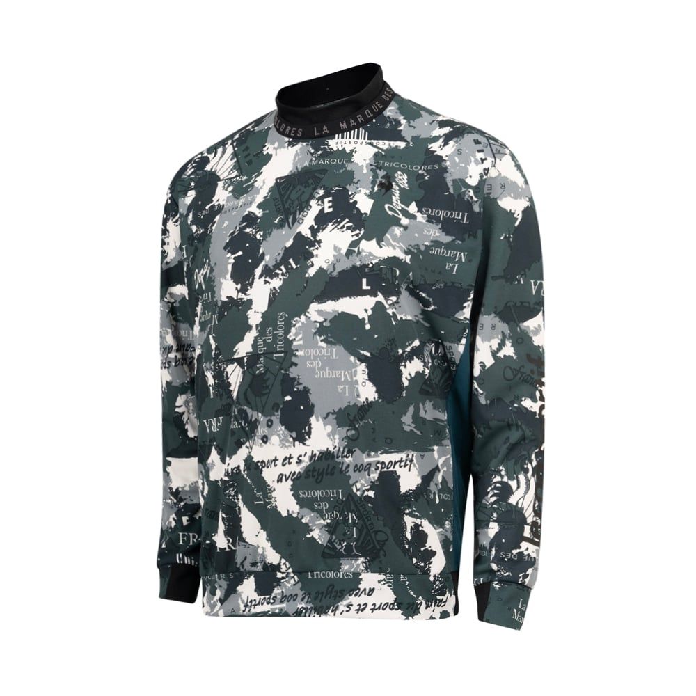 Áo dài tay không cổ le coq golf Nam LG4FLS50MV-GR00